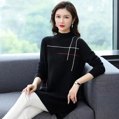 Jersey de Manga Larga con Corte Relajado para Mujer | Ideal para Días de Invierno