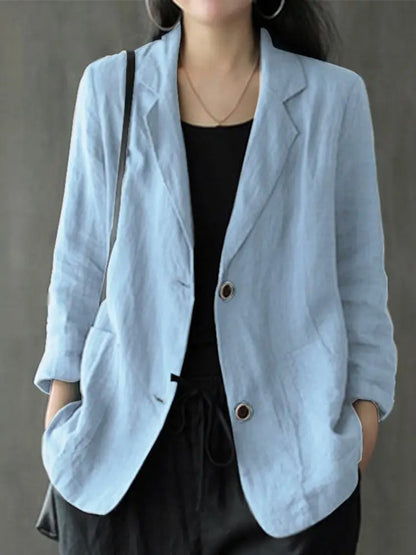 Blazer Ajustado Para Mujer con Cierre Frontal y Mangas Largas | Ideal Para Uso Diario y Ocasiones Formales