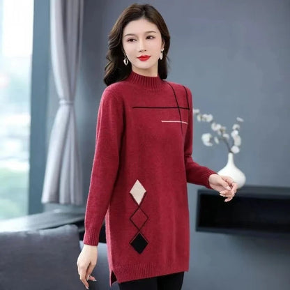 Jersey de Manga Larga con Corte Relajado para Mujer | Ideal para Días de Invierno