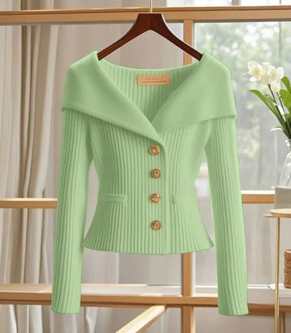 Jersey De Manga Larga Con Cuello En V Para Mujer | Ideal Para Uso Diario O Profesional