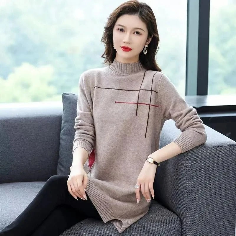 Jersey de Manga Larga con Corte Relajado para Mujer | Ideal para Días de Invierno