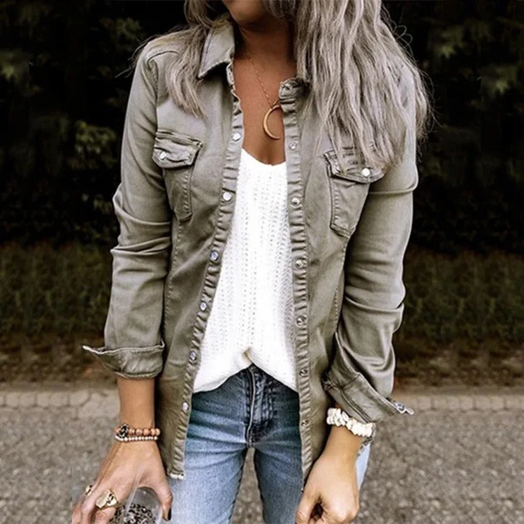 Chaqueta De Largo Medio Con Corte Ajustado Para Mujer | Ideal Para Uso Diario Y Contextos Urbanos