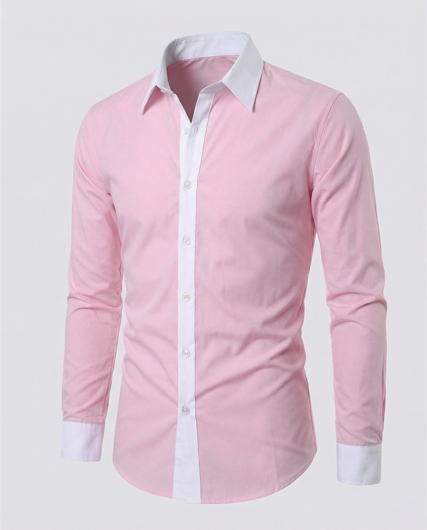 Camisa de Manga Larga de Corte Regular para Hombres | Ideal para Temporadas Frescas