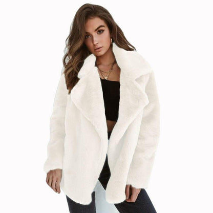 Chaqueta Tipo Teddy Con Cierre Frontal Para Mujer | Ideal Para Uso Diario En Invierno