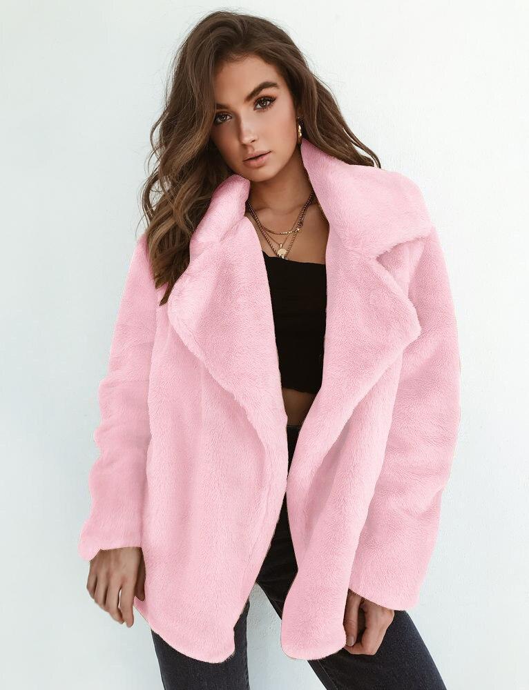 Chaqueta Tipo Teddy Con Cierre Frontal Para Mujer | Ideal Para Uso Diario En Invierno