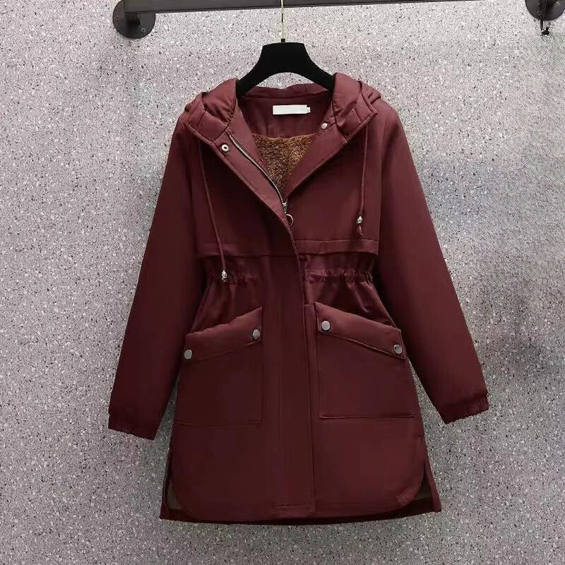 Abrigo con Capucha Integrada y Corte Ajustado para Mujer | Ideal para Uso Diario en Clima Frío