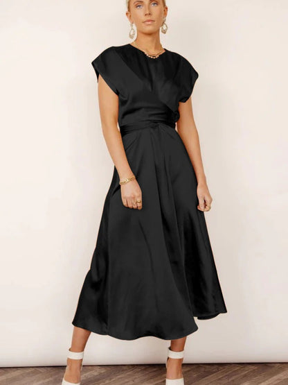 Vestido Cruzado con Cintura Ajustable para Mujer | Ideal para Uso Diario y Eventos