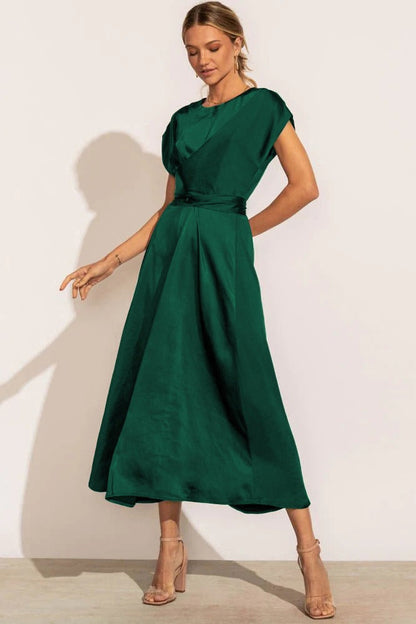 Vestido Cruzado con Cintura Ajustable para Mujer | Ideal para Uso Diario y Eventos