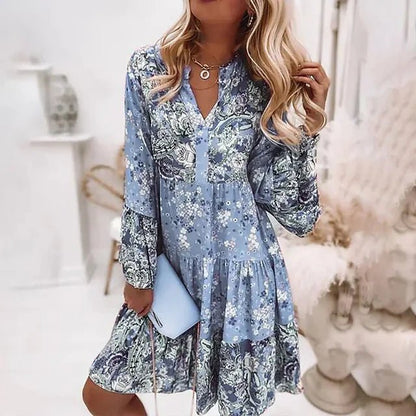 Vestido Midi Con Estampado Floral Y Corte Estructurado Para Mujer | Ideal Para Uso Diario Y Salidas Informales