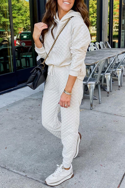 Conjunto de Hoodie y Pantalón Jogger de Corte Amplio para Mujer | Ideal para Uso Diario y Momentos de Descanso
