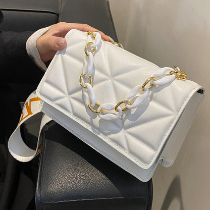 Bolso de Mano Acolchado con Cierre de Solapa para Mujer | Ideal para Uso Diario y Salidas