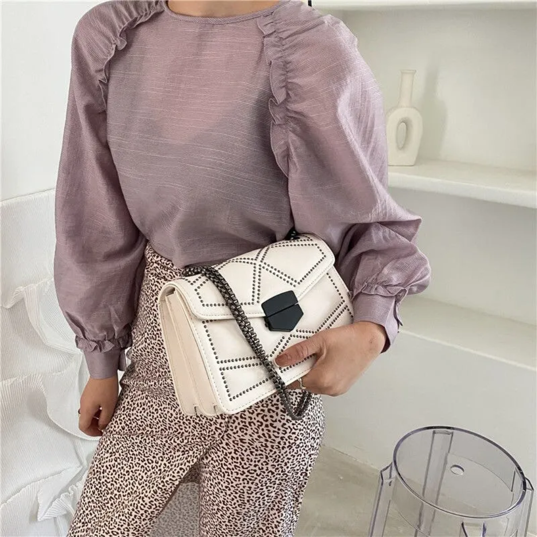 Bolso Crossbody Rectangular con Bandolera de Cadena para Mujer | Ideal para Uso Diario