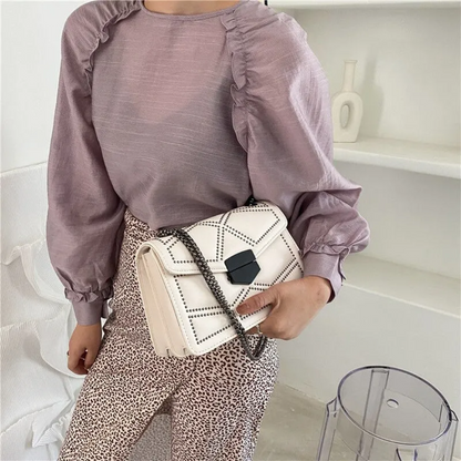 Bolso Crossbody Rectangular con Bandolera de Cadena para Mujer | Ideal para Uso Diario