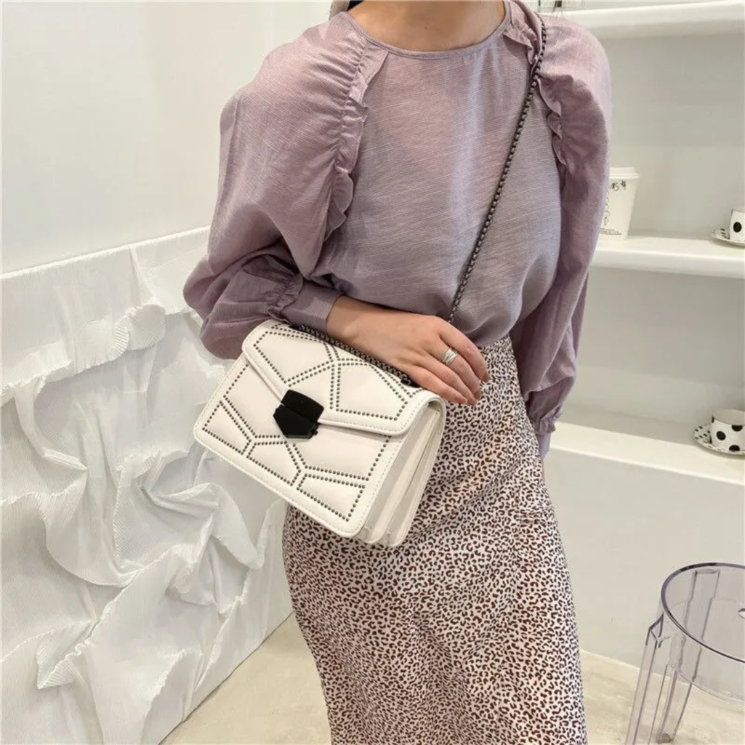 Bolso Crossbody Rectangular con Bandolera de Cadena para Mujer | Ideal para Uso Diario