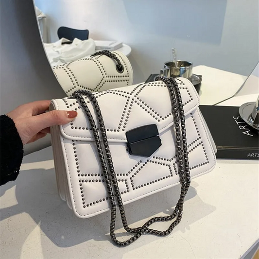 Bolso Crossbody Rectangular con Bandolera de Cadena para Mujer | Ideal para Uso Diario