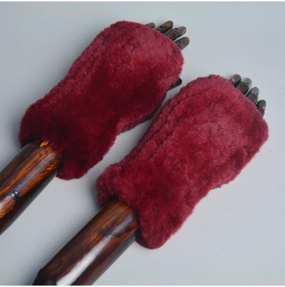 Guantes Sin Dedos con Diseño Elástico para Mujer | Ideal para Invierno