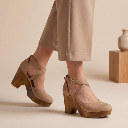 Sandalias Con Plataforma Y Tacón De Bloque Para Mujer | Ideal Para Uso Diario Y Eventos
