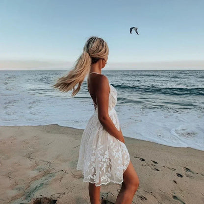 Vestido Con Tirantes Ajustables Y Escote En V Para Mujer | Ideal Para Uso En Verano