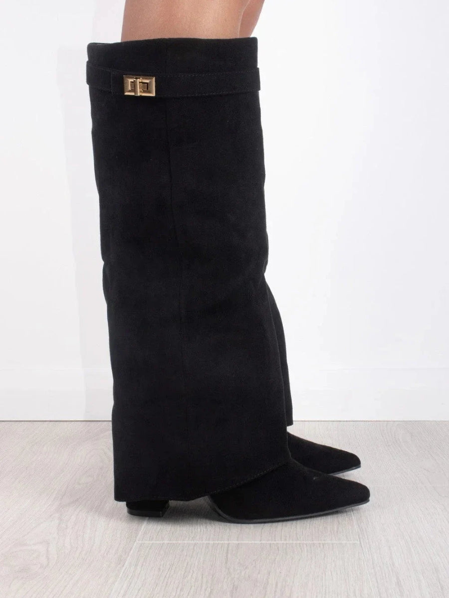 Botas Para Mujer Con Diseño Estructurado Y Detalles Metálicos | Ideal Para Ocasiones Especiales