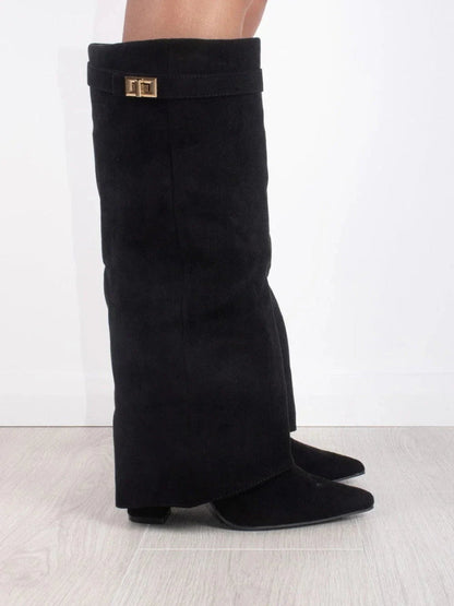 Botas Para Mujer Con Diseño Estructurado Y Detalles Metálicos | Ideal Para Ocasiones Especiales
