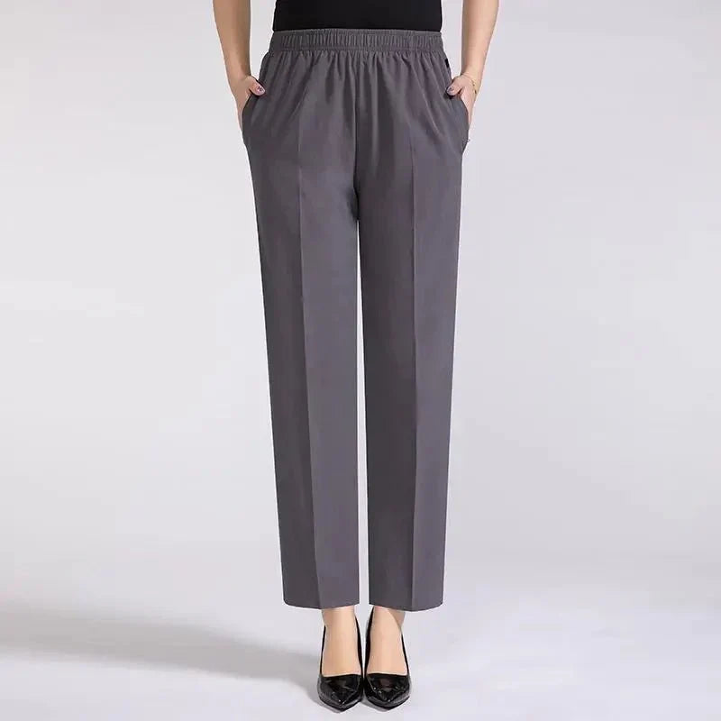 Pantalón con Cintura Alta y Corte Recto para Mujer | Ideal para Uso Diario e Informal