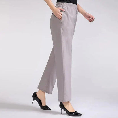 Pantalón con Cintura Alta y Corte Recto para Mujer | Ideal para Uso Diario e Informal