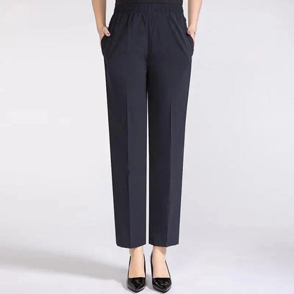 Pantalón con Cintura Alta y Corte Recto para Mujer | Ideal para Uso Diario e Informal