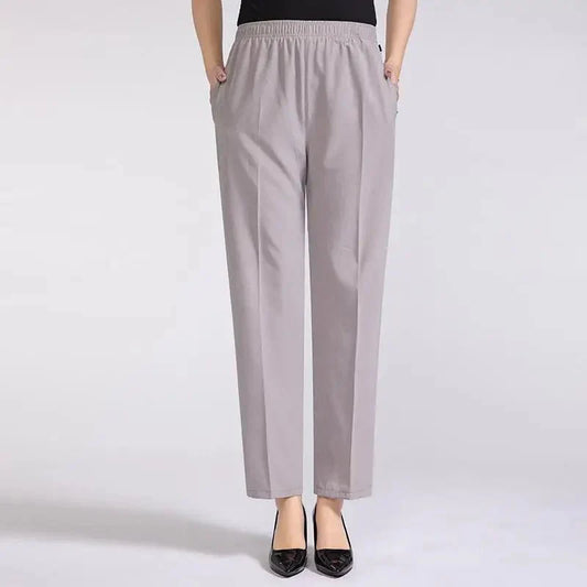 Pantalón con Cintura Alta y Corte Recto para Mujer | Ideal para Uso Diario e Informal