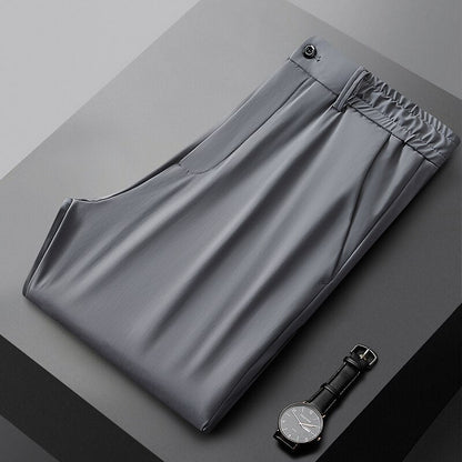 Pantalón Slim-Fit con Cierre de Cremallera para Hombre | Ideal para Entornos Profesionales