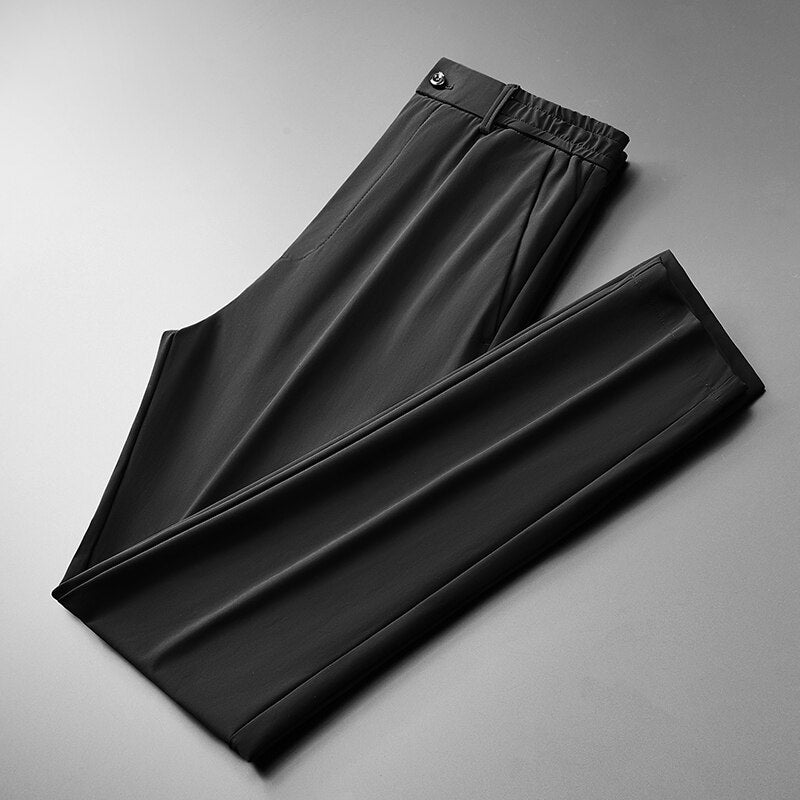 Pantalón Slim-Fit con Cierre de Cremallera para Hombre | Ideal para Entornos Profesionales