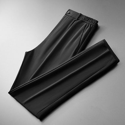Pantalón Slim-Fit con Cierre de Cremallera para Hombre | Ideal para Entornos Profesionales