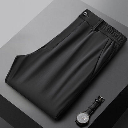Pantalón Slim-Fit con Cierre de Cremallera para Hombre | Ideal para Entornos Profesionales